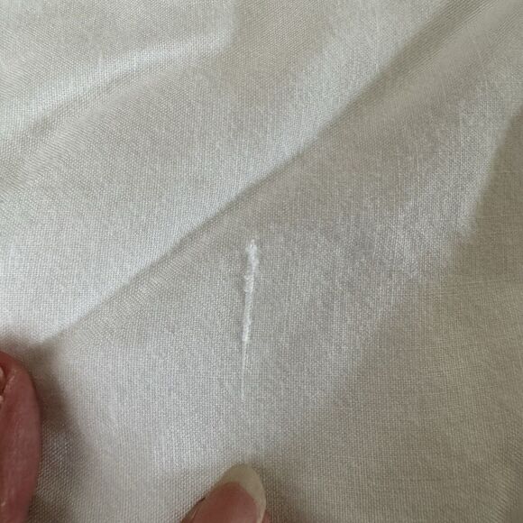 Dharma Trading Co. Short Sleeve Collared Button Up White Pocket Shirt Size Med - Picture 9 of 10